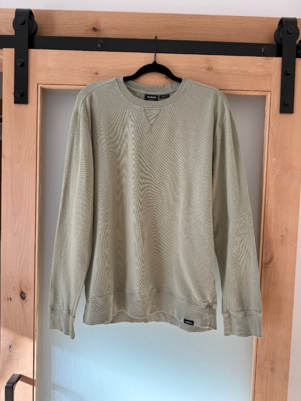 prAna - North County Crew Sweatshirt - size M - Juniper Green
